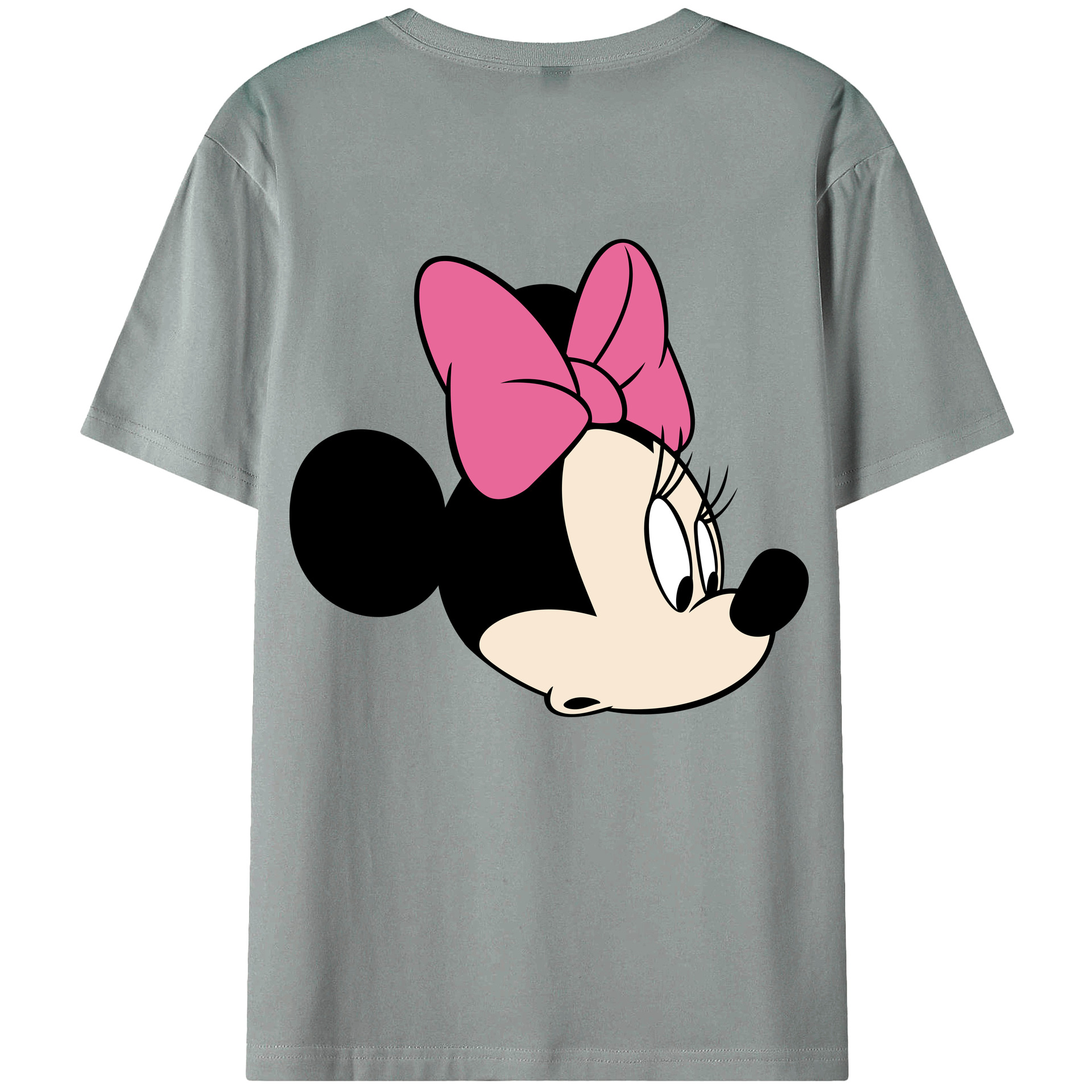 ミッキーマウス Mickey Mouse 綿100％ メンズ半袖Tシャツ（バックプリント） 通気性